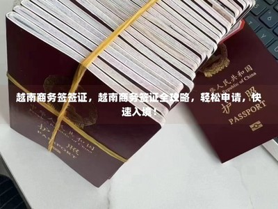 越南商務簽證全攻略 輕松申請，快速入境